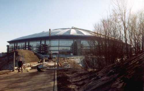 Arena AufSchalke - Auenansicht (gegen Ende der Bauphase)
